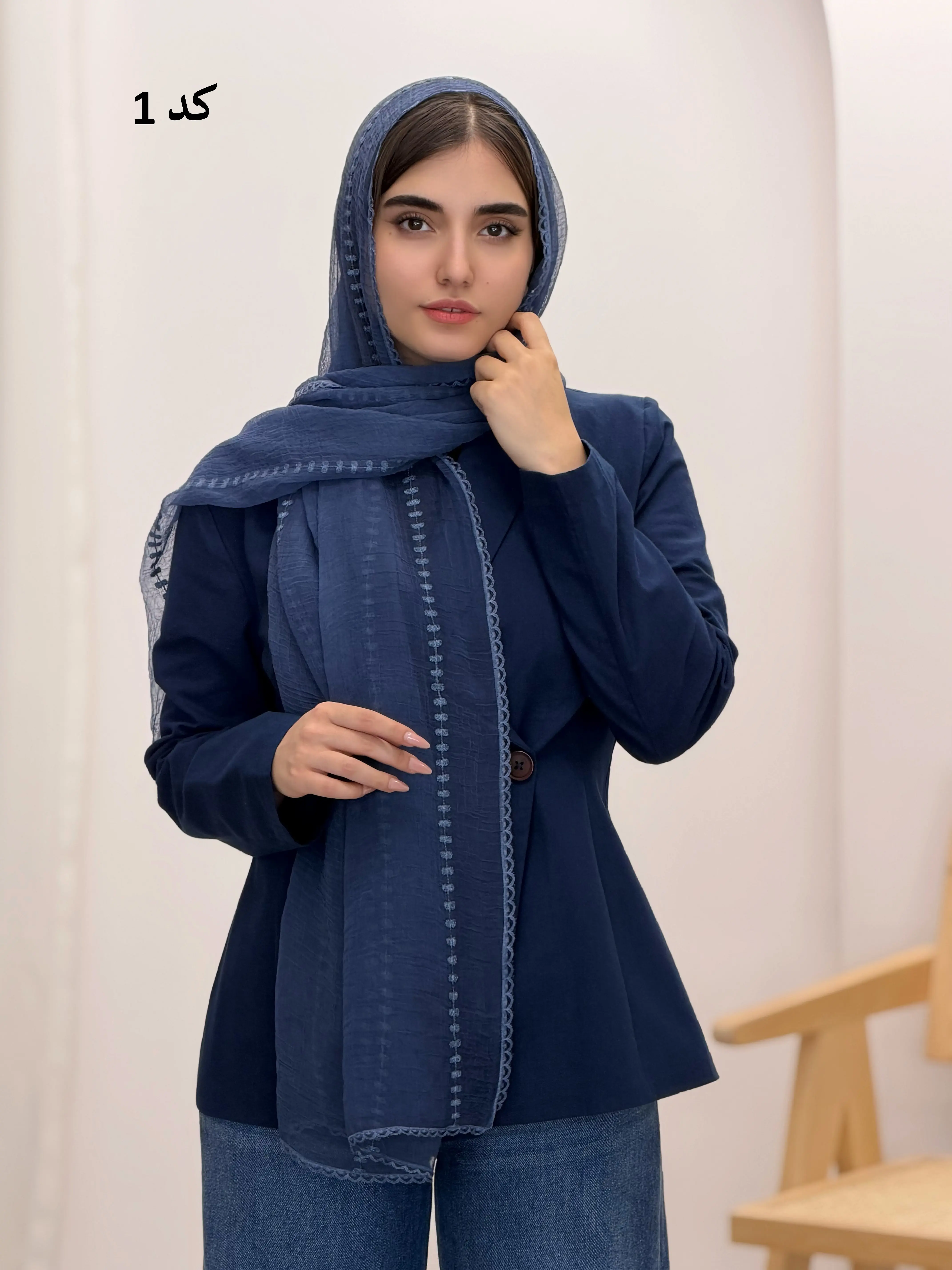 6574-شال حریر آلما